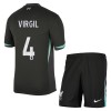 Conjunto (Camiseta+Pantalón Corto) Liverpool Virgil 4 Segunda Equipación 2024-25 - Niño